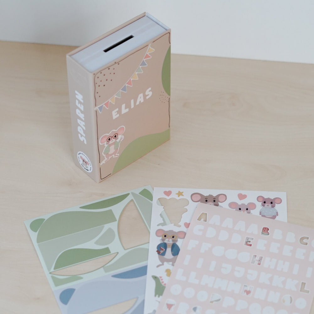 
                      
                        Modulares Spardosen-System in Buchform
                      
                    