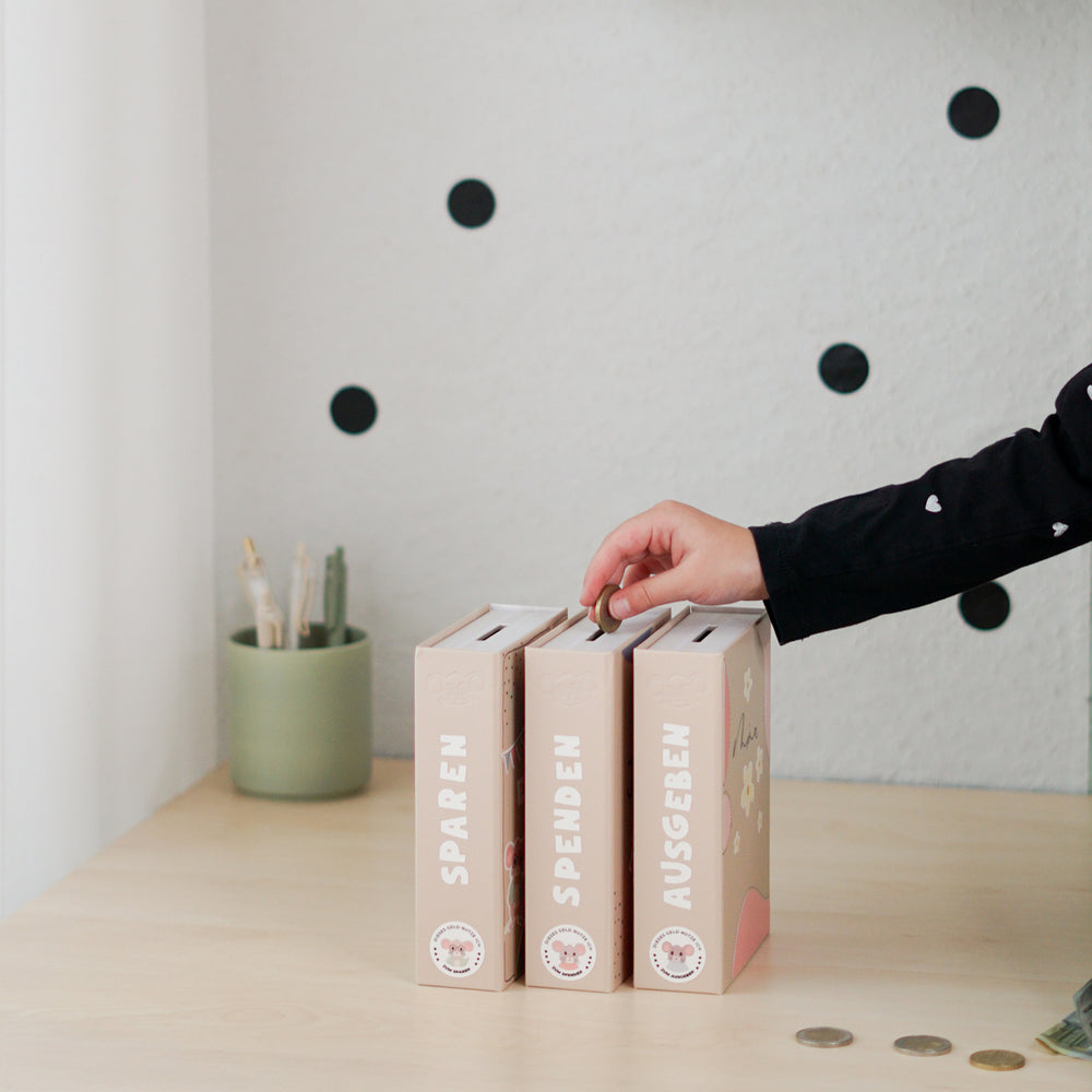 
                      
                        Modulares Spardosen-System in Buchform
                      
                    