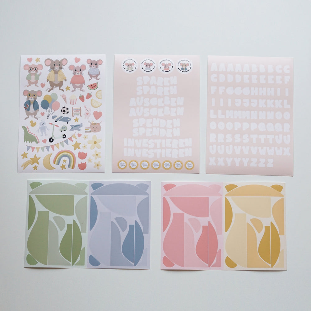 
                      
                        Modulares Spardosen-System in Buchform
                      
                    